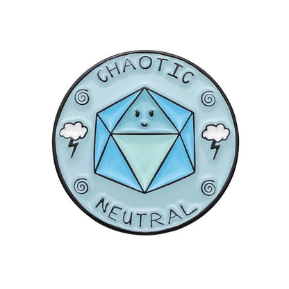 Chaotic Neutral | 1 Pcs D&D Enamel Pin
