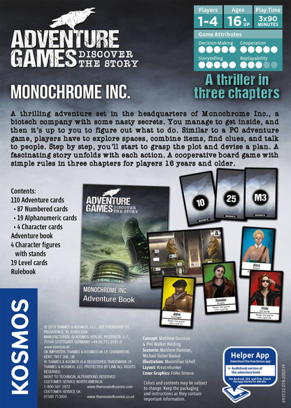 Adventure Games: Monochrome Inc - Board Game