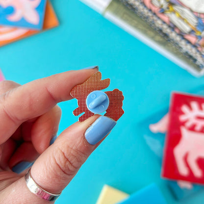 Medieval Bunny Enamel Pin